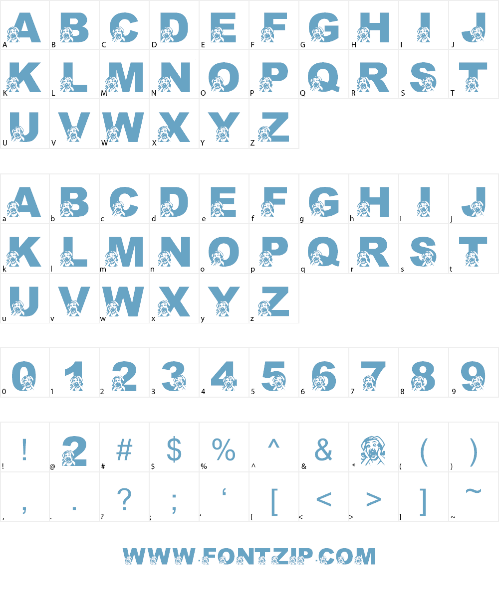 LMS Oh The Horror Of It All Font Character